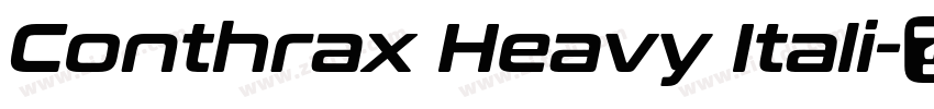 Conthrax Heavy Itali字体转换